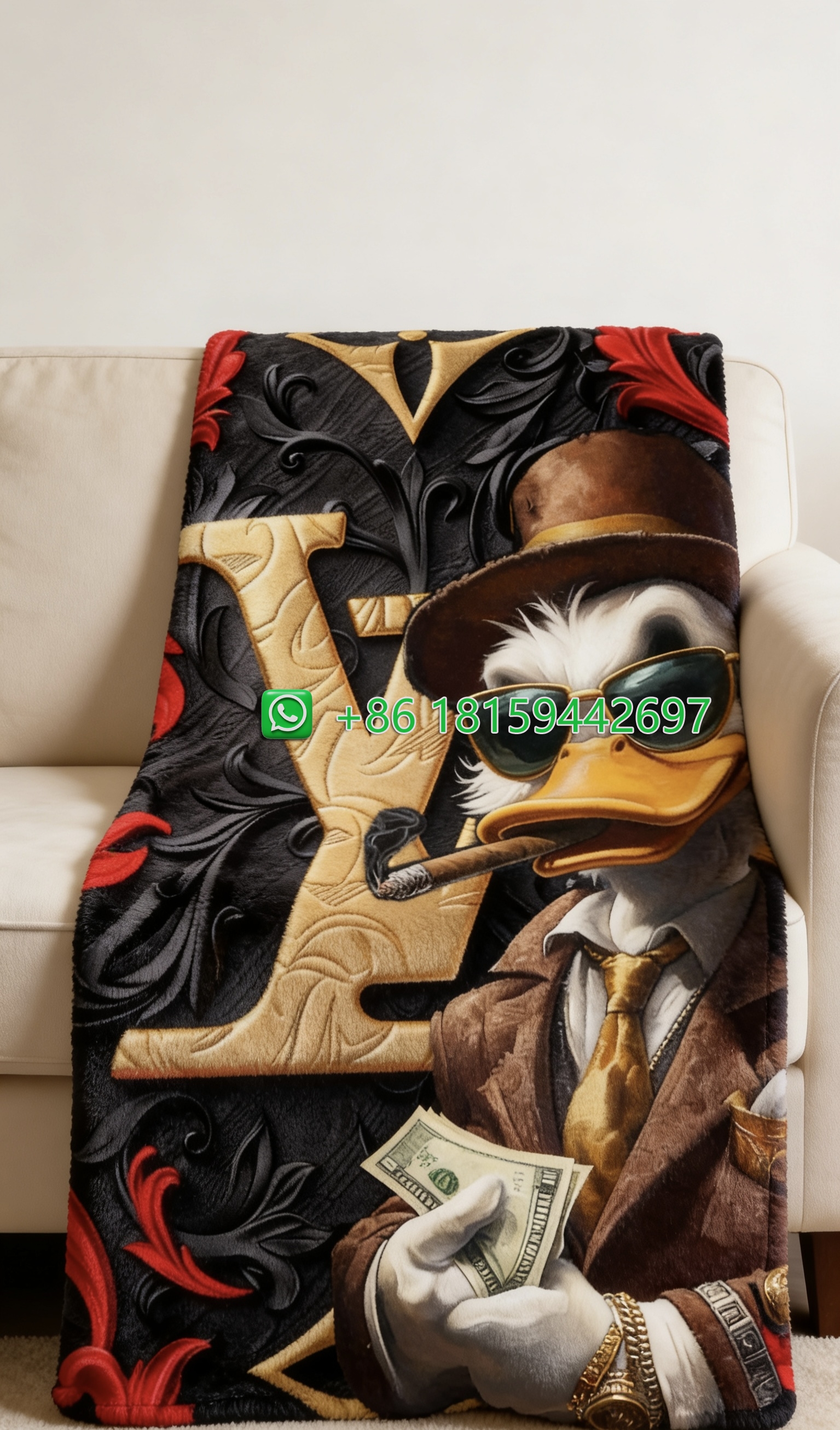 Louis Vuitton Throw Blankets
